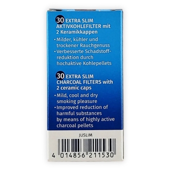 Vauen Dr. Perl Aktivkohlefilter Extra Slim Ø6mm 30 Stück 3